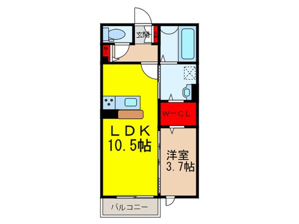 オルテンシアの物件間取画像